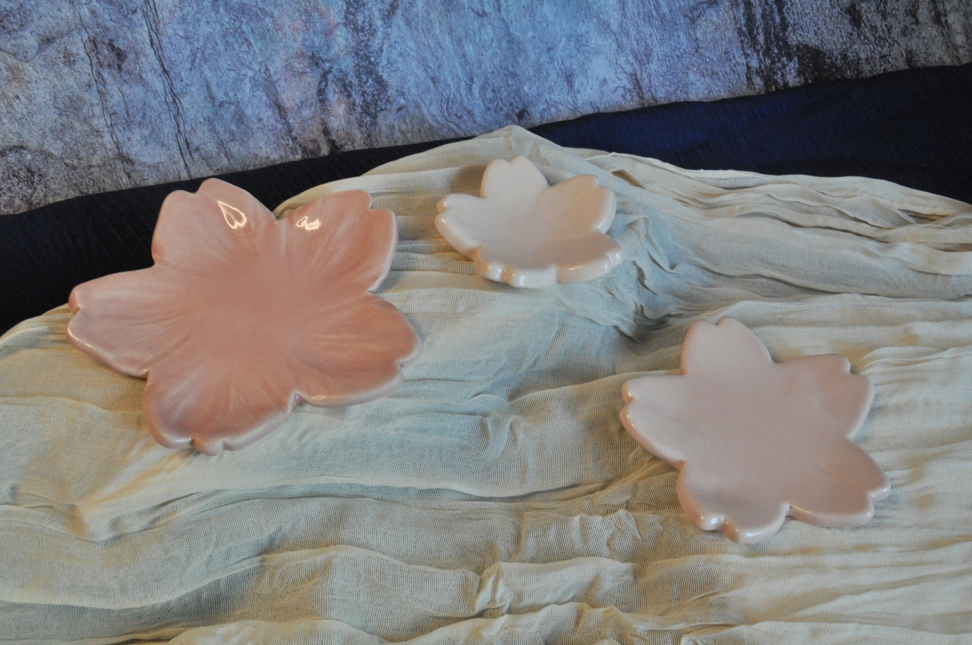 Stackable Cherry Blossom Trays