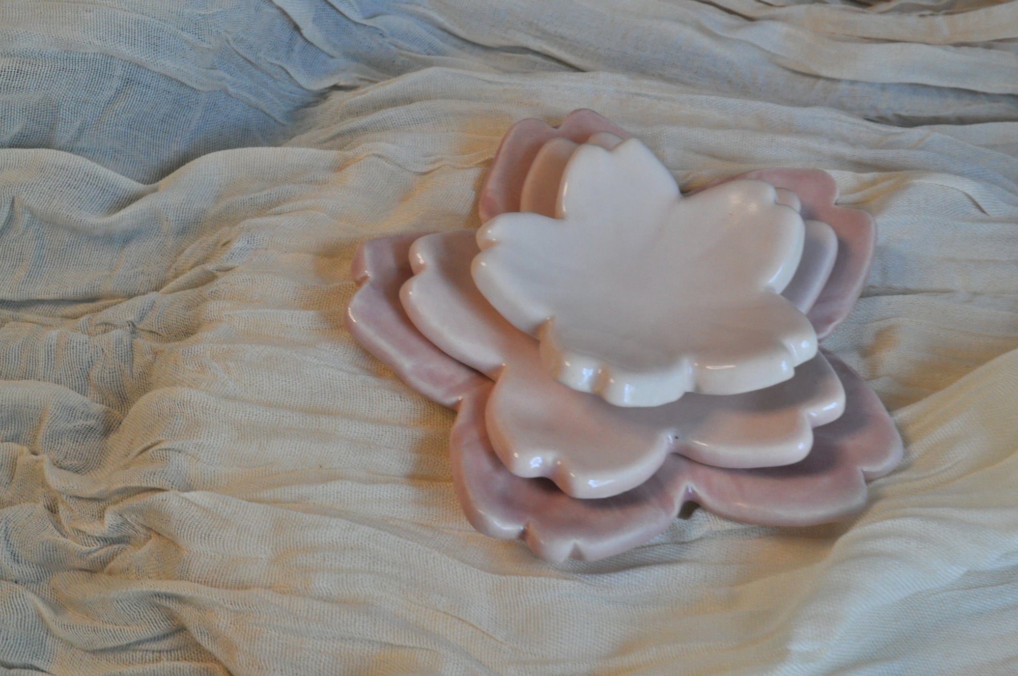 Stackable Cherry Blossom Trays