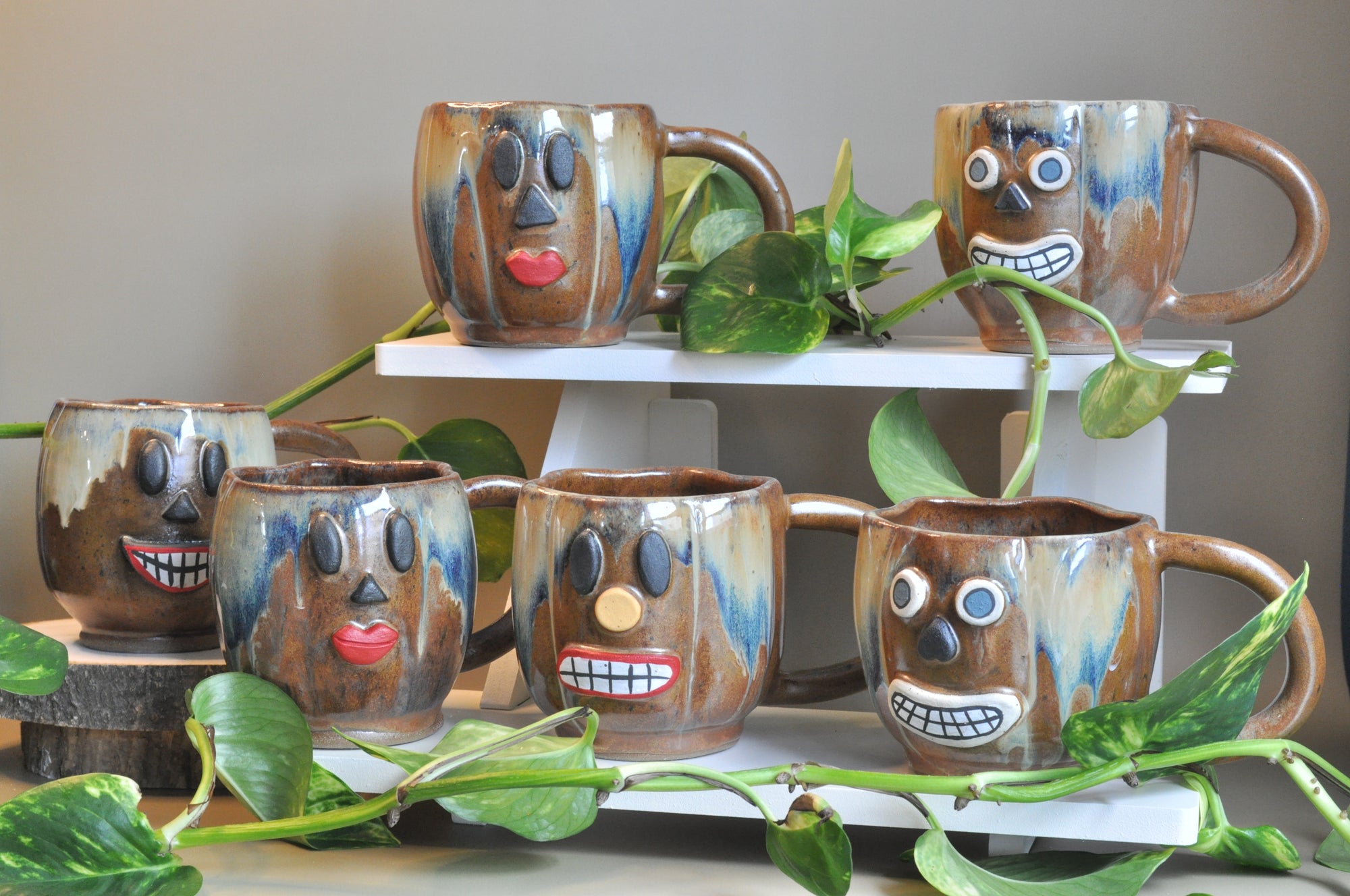 Pottsfield Pumpkin Faces Mugs