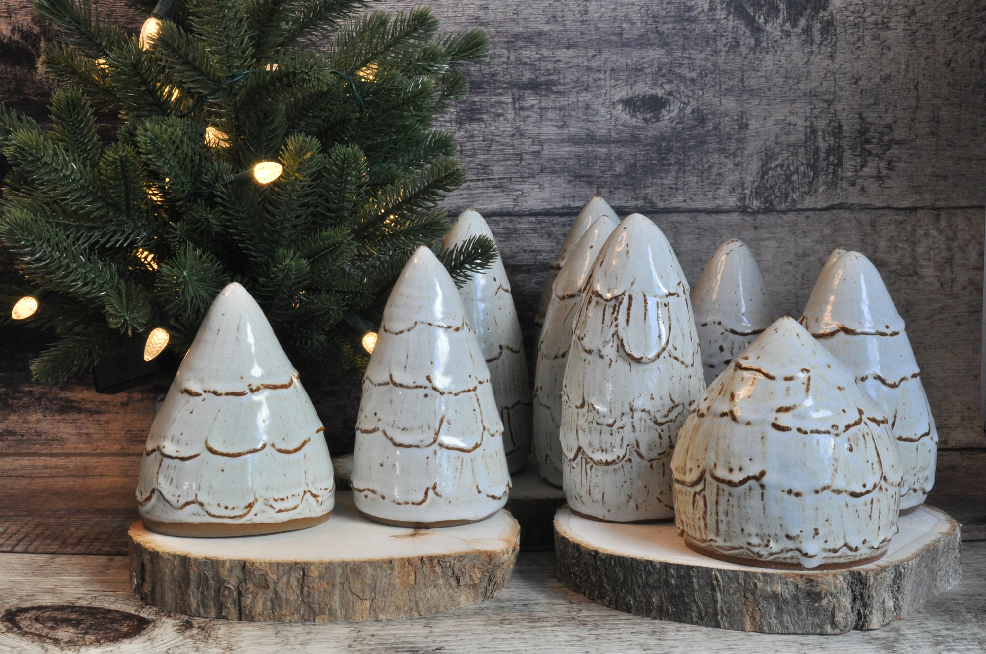 Marshmallow Tree Figurines