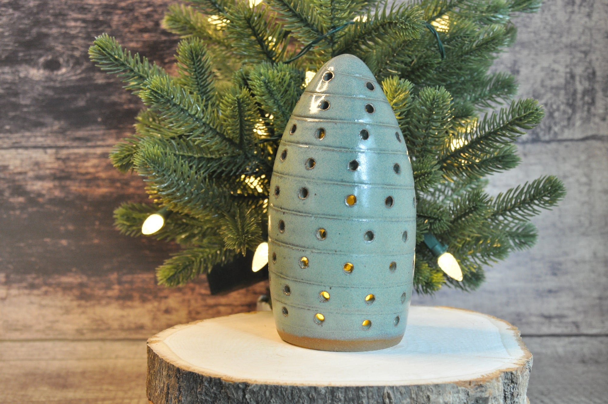 Soft Green Tree Lanterns