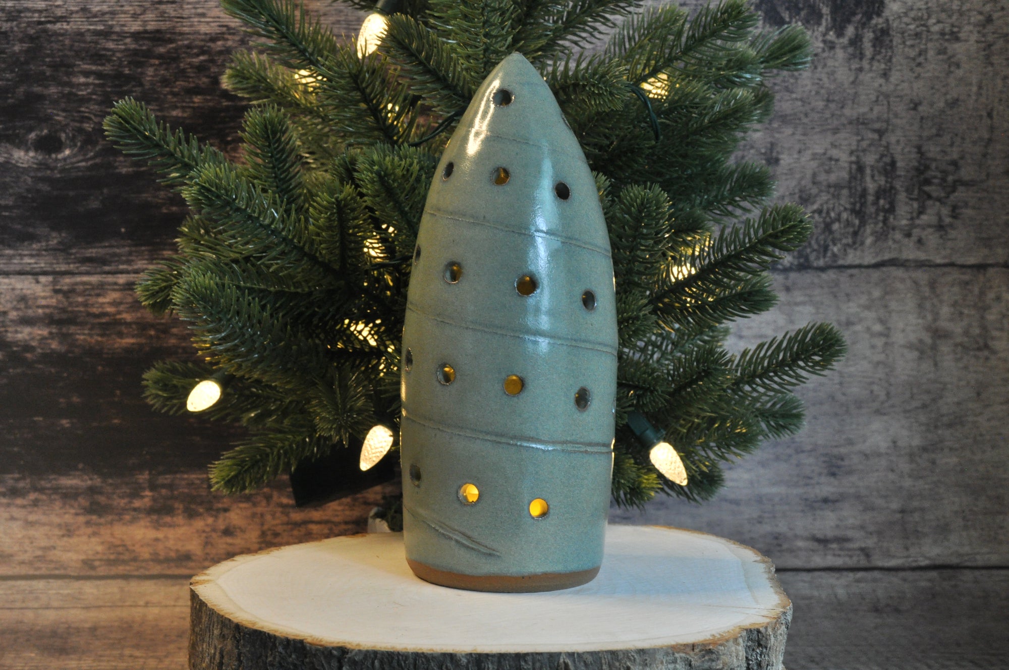 Soft Green Tree Lanterns